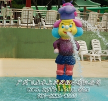 兒童水上樂園設施報價-卡通人噴水
